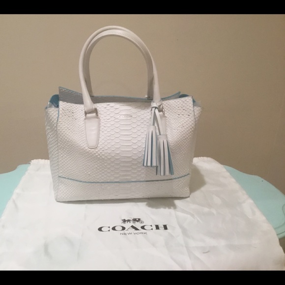 🆕LISTING RARE 💥COACH White Python Bag - Picture 8 of 8